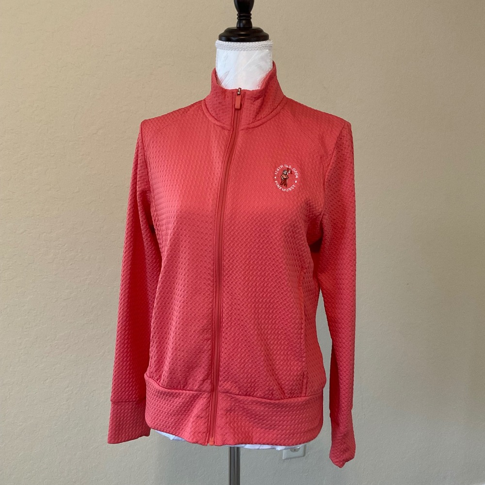 Adidas Ultimate365 Textured Full Zip Golf Jacket Mens Medium US Open Pinehurst - Picture 1 of 8